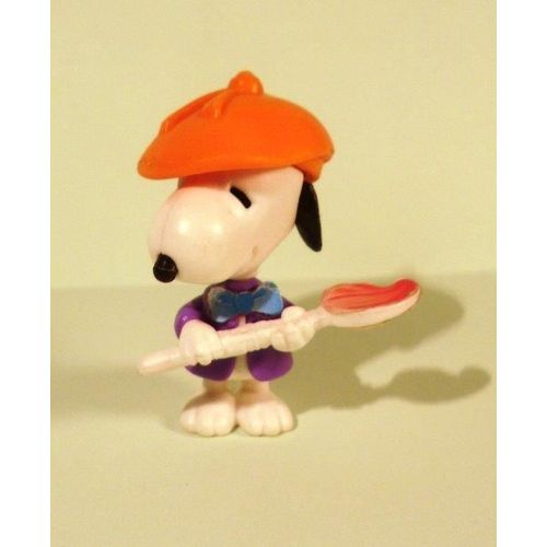 Figurine "Kinder" (1993) - Snoopy Et Ses Amis, N°11 - Snoopy Peintre (K94n41 / K94-41)