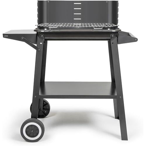 ASFASFq-Barbecue à Charbon DOC328-48.5x28.8 cm de Cuisson, 5 Niveaux de Cuisson, Acier Peint, Grille en Acier chromé