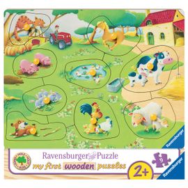 PUZZLE My first wooden puzzle 9 p - La ferme