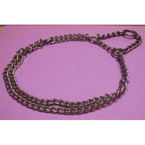 Collier Semi Étrangleur - Chaîne Chromée Double