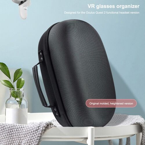 Étui Rigide Pour Oculus Quest 2 Halo, Sac De Rangement D'améliorations De Sangles, Boîte De Voyage Avec Poignée De Remplacement Pour Gomrvr