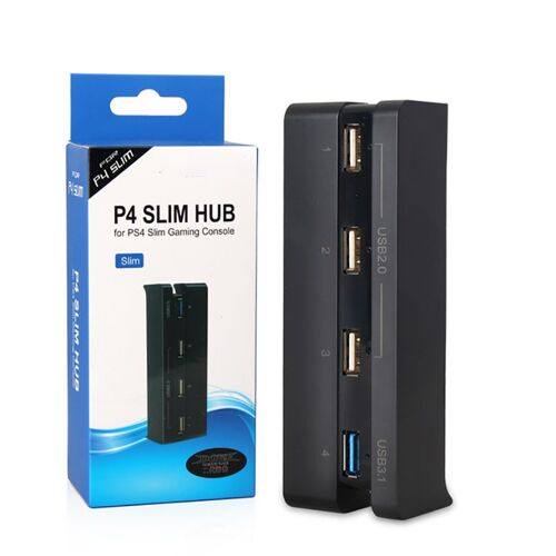 Airies USB fin à 4 ports, 3x USB 2.0 + 1x USB 3.0, adaptateur USB haute vitesse, concentrateur USB de données pour ordinateur portable, ordinateur portable, clés USB