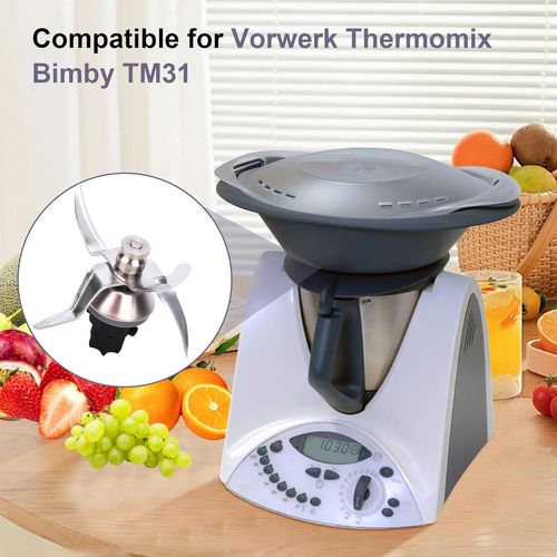KALANKA-Couteau Lame de Rechange pour Vorwerk Thermomix Bimby TM31, les lames de rechange agitateur en acier inoxydable avec anneau d'étanchéité