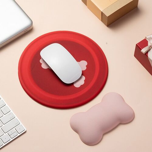 Tapis de souris 3D en mousse à mémoire de forme pour ordinateur, accessoire de gaming doux et confortable en silicone avec support de poignet
