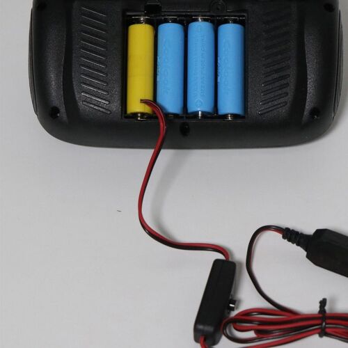 Éliminateur de piles AA LR6, alimentation USB C avec interrupteur, remplace 4 piles AA