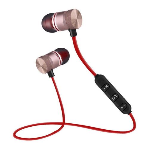 Écouteurs Intra-Auriculaires Bluetooth À Aimant En Métal, Casque D'Écoute Stéréo, Oreillettes De Sport, De Course, Pour Xiaomi Sansung Lg Huawei