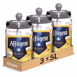 Affligem Blonde Bière D'abbaye 3 Fûts De 5l 6.7°