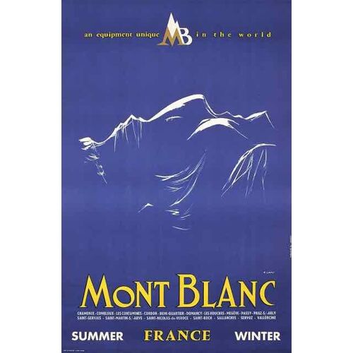 Affiche Mont Blanc