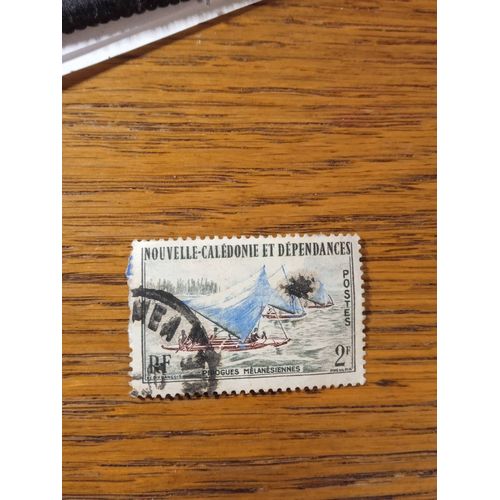 Timbre Nouvelle Calédonie 1962 Bateau Pirogue Tp29