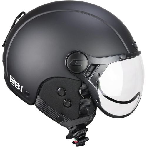 Asfasfq-Ebi Casque De Ski Unisexe Pour Adulte, Noir Mat, L (59cm)