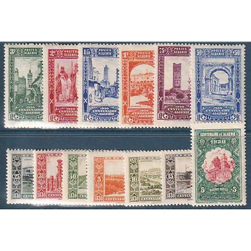 Timbre Collection Algérie N° Yvert Et Tellier 87/99 Neuf Avec Charnière