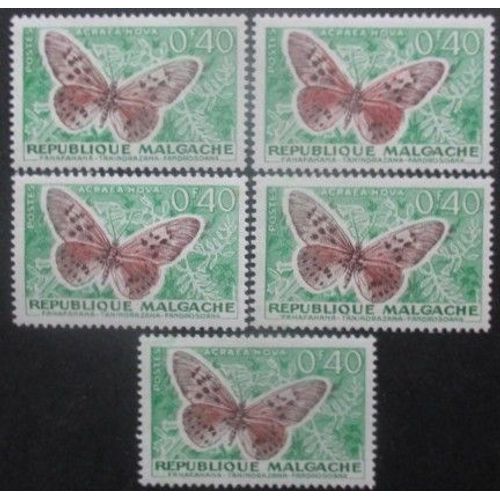 Madagascar N°342 X 5 Neuf **