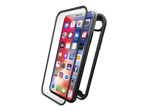 T'nB Xtremwork - Boîtier de protection pour téléphone portable - noir, transparent - pour Apple iPhone 7, 8, SE (2e génération), SE (3rd generation)