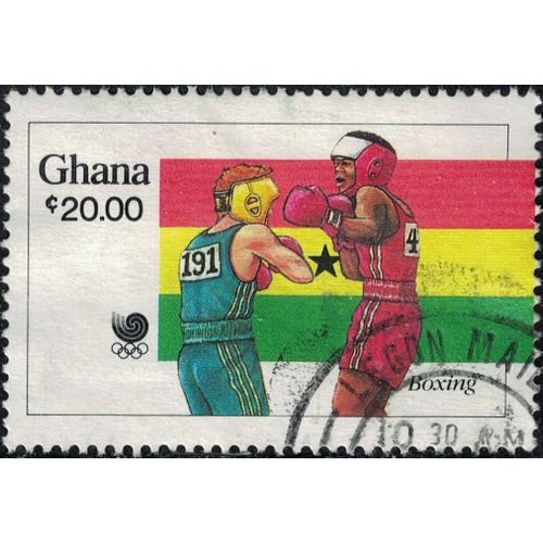Ghana 1988 Oblitéré Used Jeux Olympiques Séoul Boxe Boxing Y&t Gh 955 Su