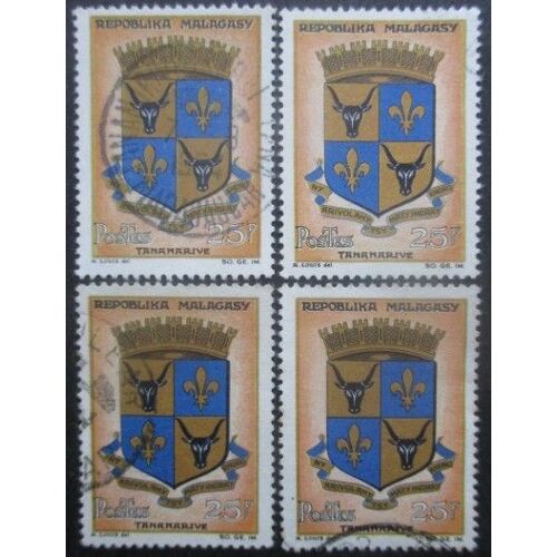 Madagascar N°392 X 4 Oblitéré
