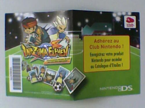 Carte Vip Club Nintendo Ds Non Grattée Inazuma Eleven