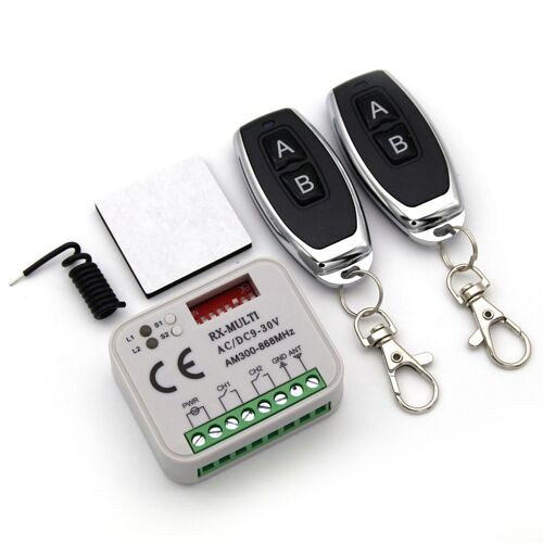 Commutateur récepteur universel RX multi-fréquence 300-868 MHz, AC/DC 9-30V pour porte de Garage, transmetteur de contrôle de porte de commande