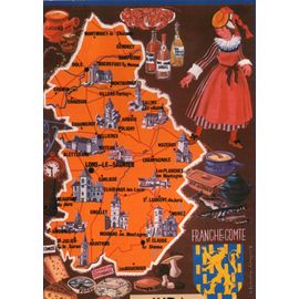 Carte Postale Xx Eme Siecle - Theme Regions - Cartographie - Blasons - Le Jura - 39 - Non Ecrite