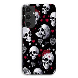 Coque Pour Samsung Galaxy S23 FE Tête de mort et coeurs Maniacase