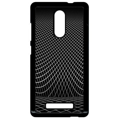 Coque - Black Squarred - Compatible Avec Xiaomi Redmi Note 3 - Plastique - Bord Noir