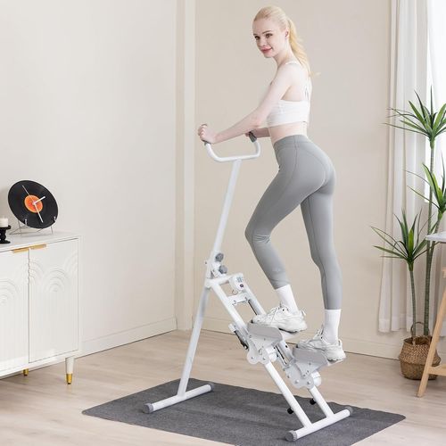 Asfasfq-Stepper, Climber Fitness,Appareil D'exercice Pour Le Step Avec Écran Lcd Et Poignées