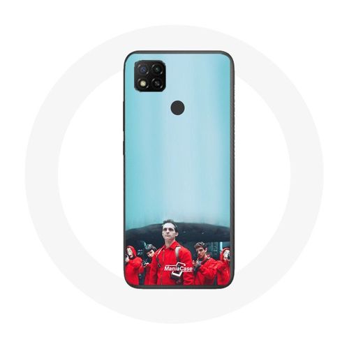 Coque Xiaomi Redmi 9c La Casa De Papel Berlin Rio Et Tokyo Fond Bleu