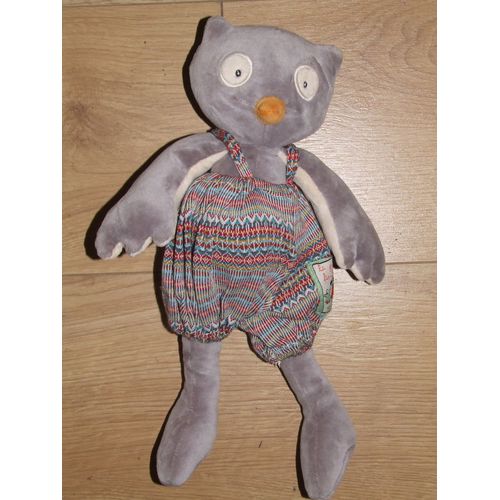 Hibou Chouette Moulin Roty La Grande Famille 32 Cm