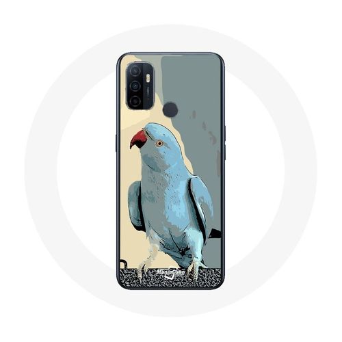 Coque Oppo A53 Perruches Perroquets Bleu