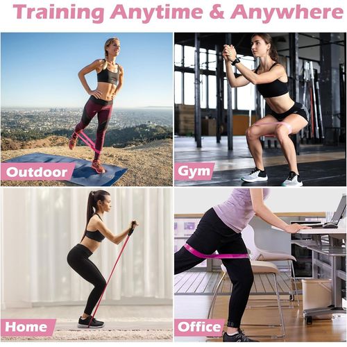 Asfasfq-Lot De 9 Bandes De Résistance De Fitness - Épaisseur Différente - 5 Bandes De Fitness - 4 Bandes De Résistance - Bandes De Fitness - Bandes De Terre - Pour Appareils De Fitness À La Maison, P
