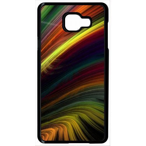 Coque - Colorfull Arc En Ciel - Compatible Avec Samsung Galaxy A7 (2016) - Plastique - Bord Noir
