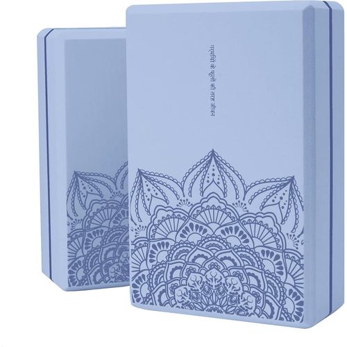 Asfasfq-Yoga Block (Lot De 2) 9 ""X6 ""X3"" Brique De Mousse Eva Haute Densité, Surface Antidérapante Douce Et Légère Pour Le Yoga, Le Pilates, La Méditation