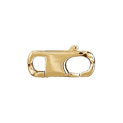 Fermoir Plat Ouvert 8mm Plaqué Or