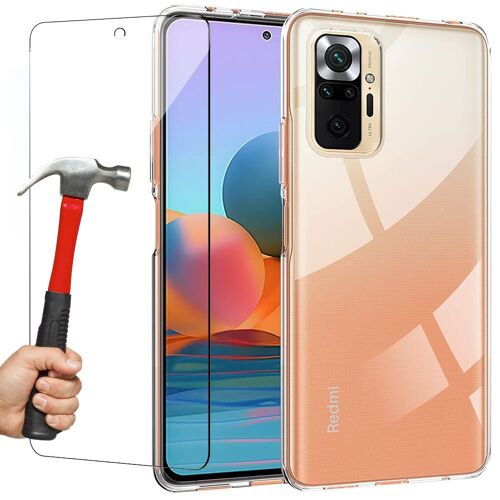 Coque Redmi Note 10 Pro 5g (6,67'') Silicone Anti Choc Haute Resistance Souple + Verre Trempe