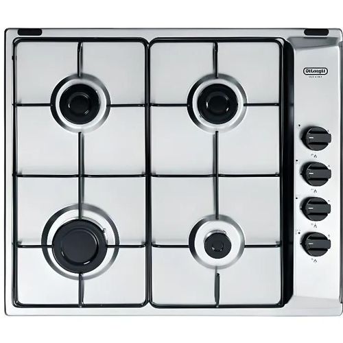 Cuisinière à gaz - DELONGHI - 4 feux - Largeur 60 cm - Couleur inoxydable