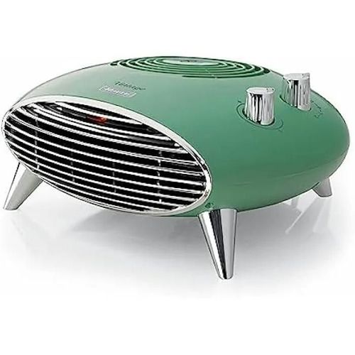 Chauffage de table - ARIETE - 8211 - 2000W - thermostat - silencieux - grille et pieds chromés - vert