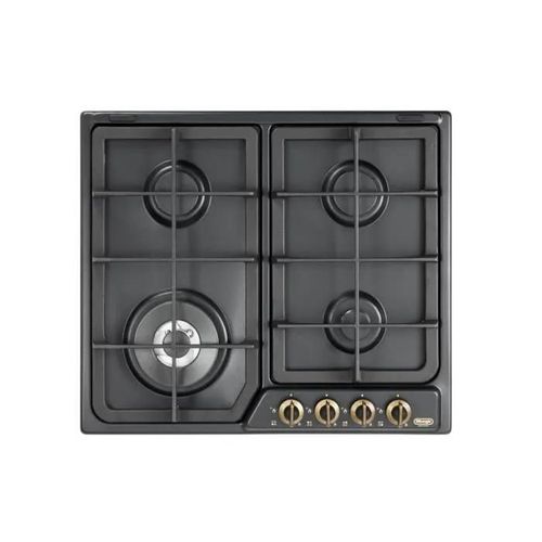 DeLonghi ANF 46 PRO, Intégré, Cuisinière à gaz, Émaillé, anthracite, Fonte, Gauche