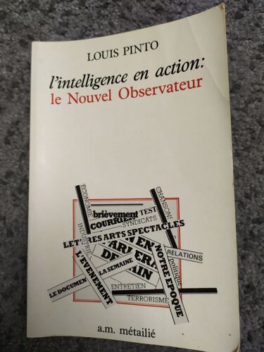L'intelligence En Action: Le Nouvel Observateur Louis Pinto 