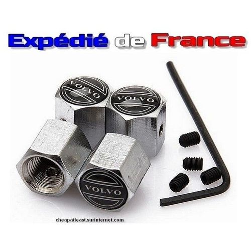 Pour Volvo: 4 Bouchons De Valves Antivol - Tuning Auto Camion