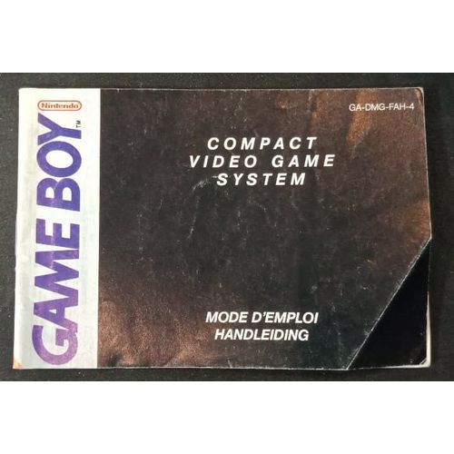 Système De Jeu Vidéo Compact - Notice Officielle - Gameboy