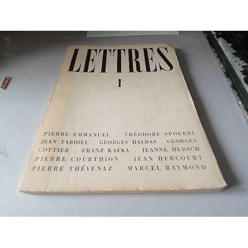 Lettres I, Troisième Année, 1945