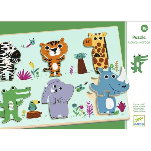 Djeco Puzzle Bois - Coucou Jungle