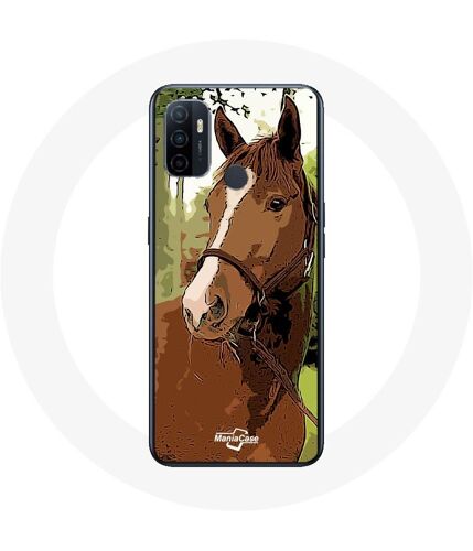 Coque Oppo A53 Quarter Horse Marron Race de cheval
