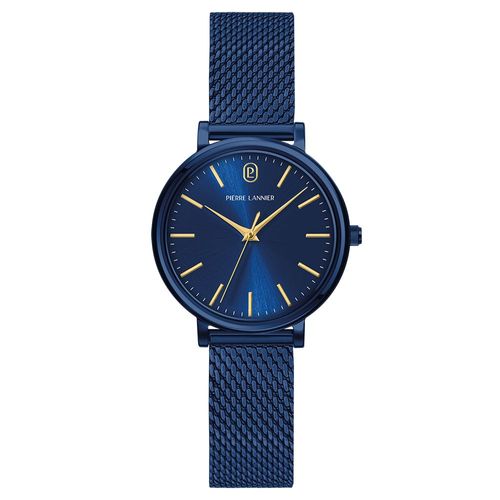 Montre Femme Essential Bleu Cadran Bleu Bracelet Acier Milanais Bleu 14 Mm