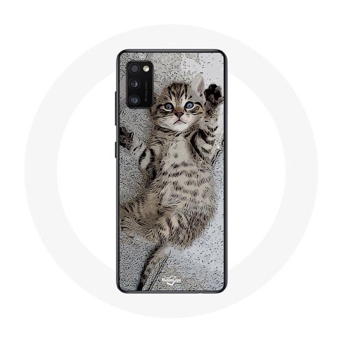 Coque Samsung Galaxy A41 Chaton Bengal Dormir