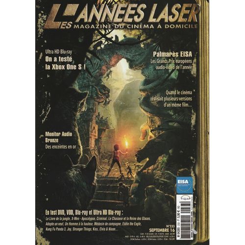 Les Années Laser N° 233 - Septembre 2016 - Xbox One S Test / Palmarès Eisa / Monitor Audio Bronze