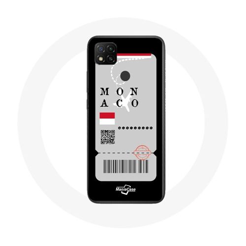 Coque Xiaomi Redmi 9c Billet D'avion Monaco