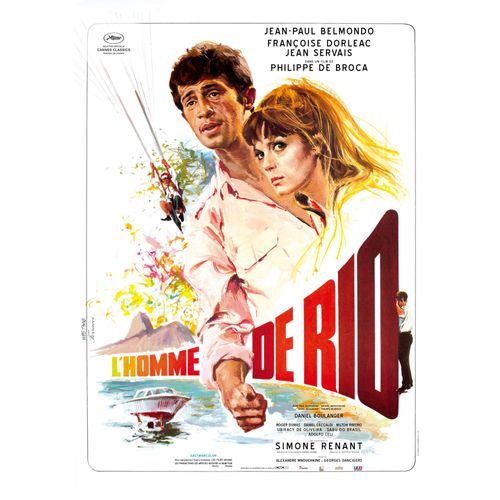 L'homme De Rio- Véritable Affiche De Cinéma Roulée- Format 40x60 Cm -De Philippe De Broca Avec Jean-Paul Belmondo, Françoise Dorléac, Jean Servais, Roger Dumas, Daniel Ceccaldi -1964 Ressortie 2013