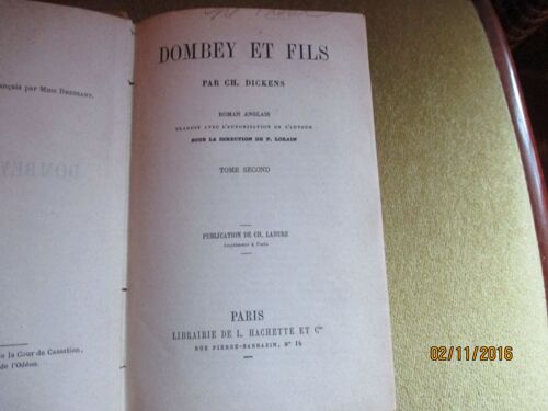 Bombey Et Fils Tome Second