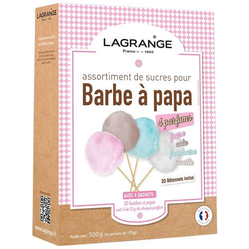 Sucre LAGRANGE Assortiment sucres Barbe à papa 380000