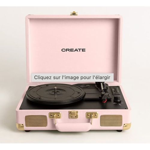 Tourne-disque portable avec Bluetooth USB, SD, MicroSD et MP3, RECORD PLAYER POP